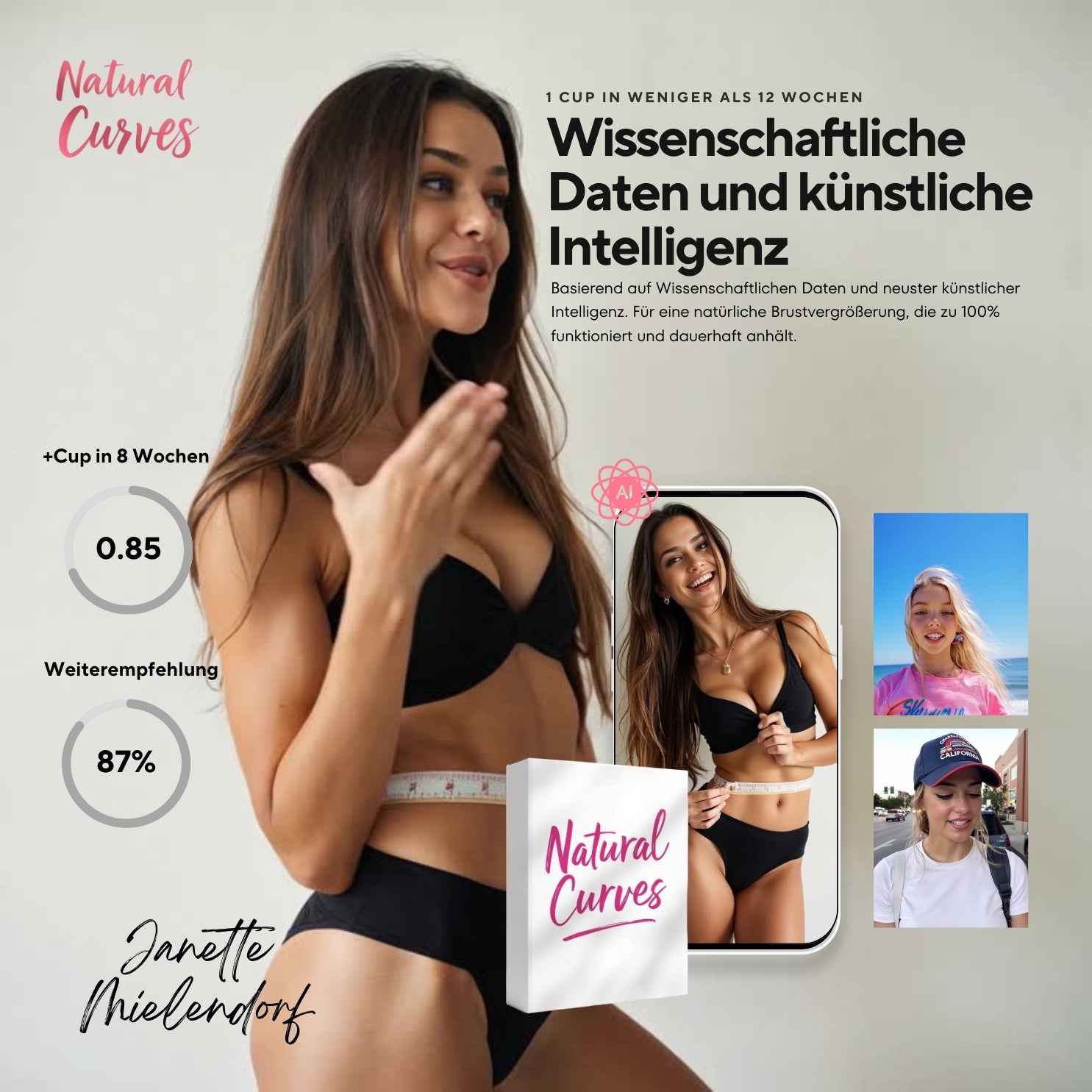 Natural Curves+ Original. +1 Cup in 60 Tagen. Natürliche Brustvergrößerung