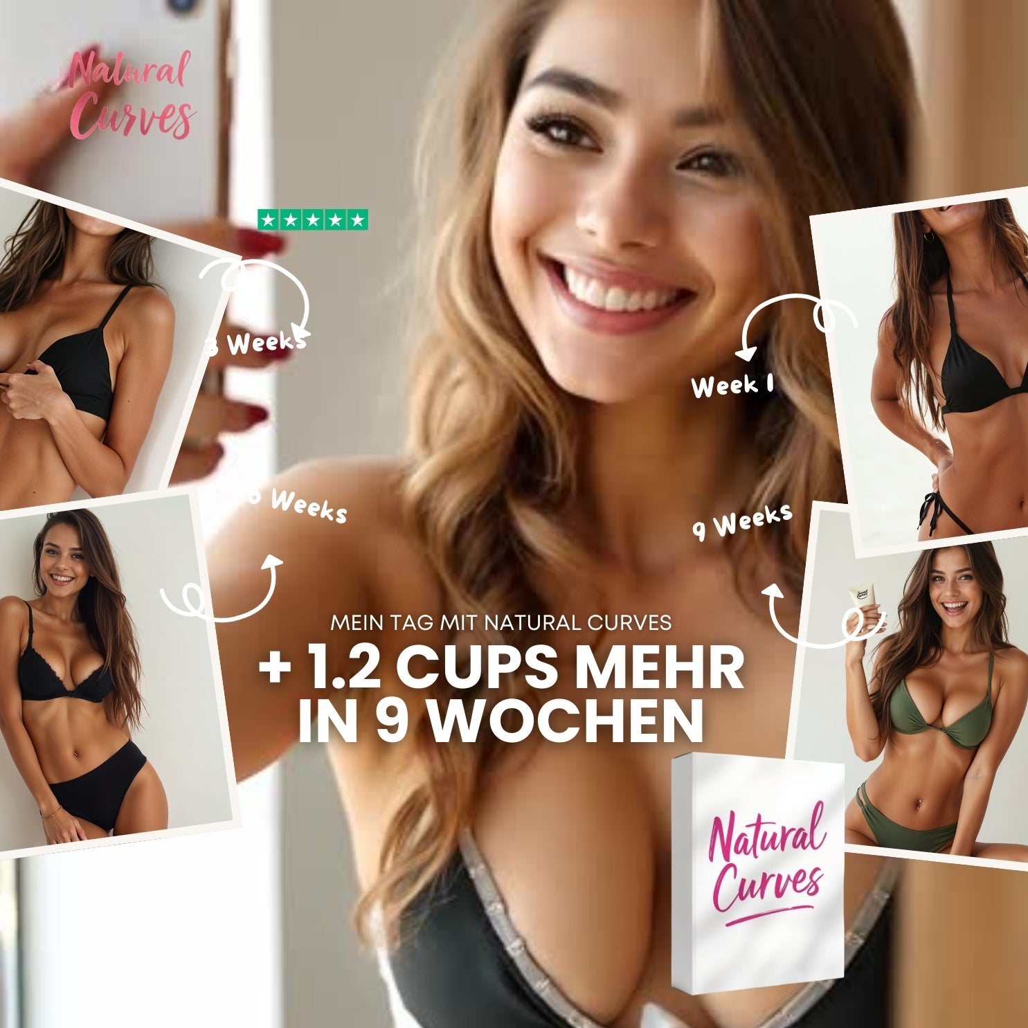 Natural Curves+ Original. +1 Cup in 60 Tagen. Natürliche Brustvergrößerung