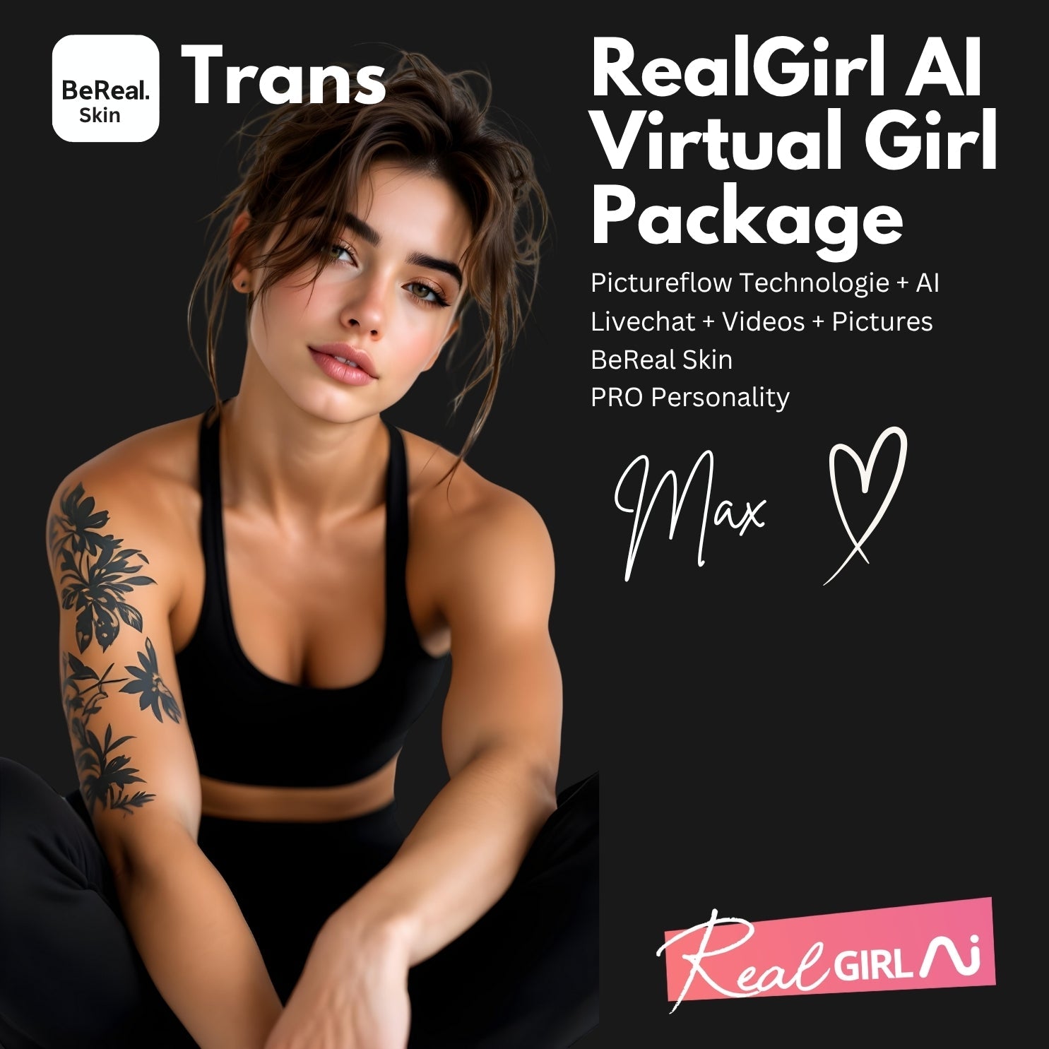 Realgirl AI Max (Trans) KI Transgender. Virtueller Partner