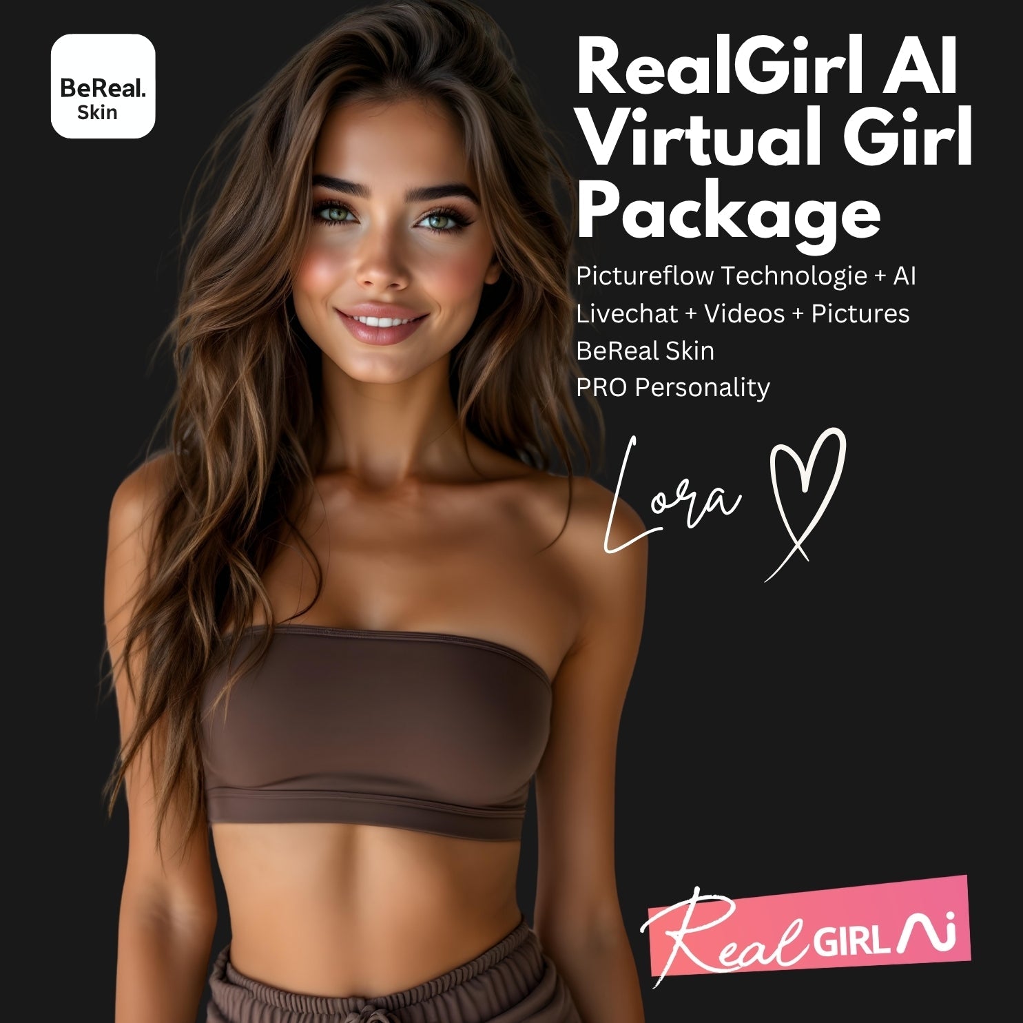 Realgirl AI Lora Bundle - AI Girl, Chat Date, KI Freundin