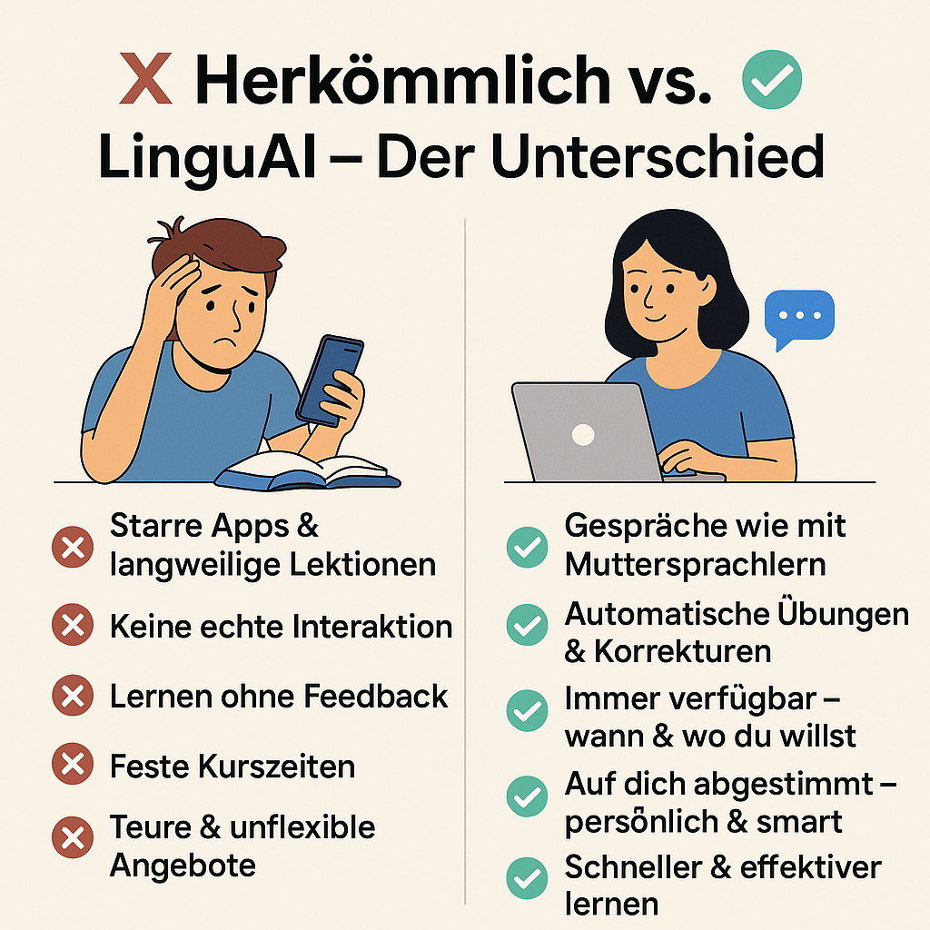 LinguAI - New York English. Sprachen lernen mit interaktivem Chat Partner