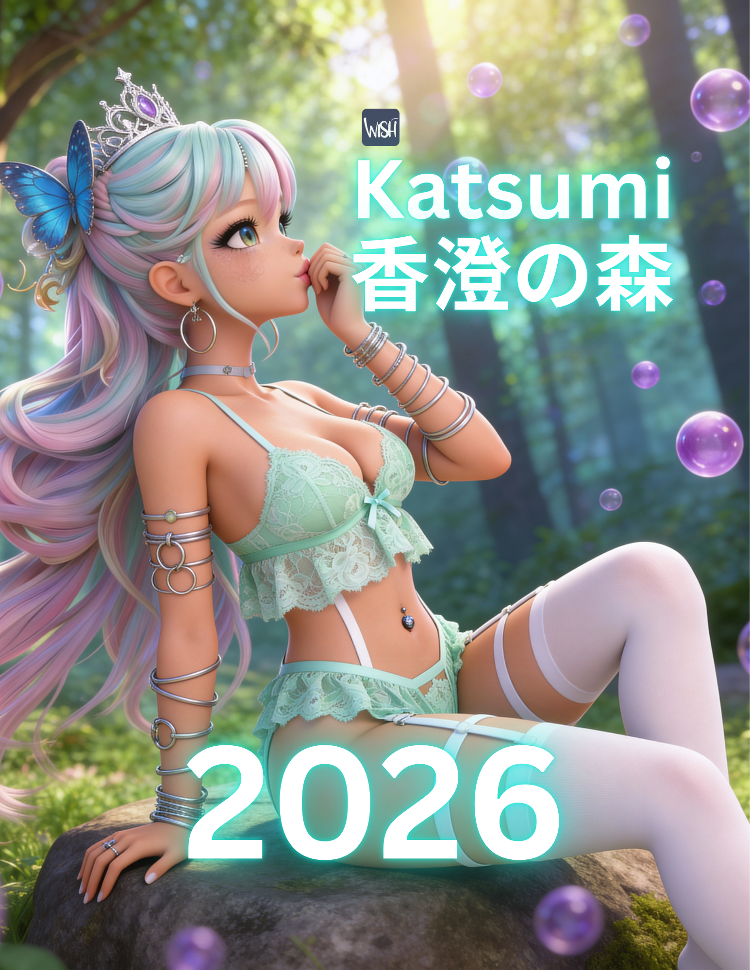 Katzumi 香澄の森 - Artwork Kalender 2026 Bundle inkl. Wallpaper & Sounds of the Forest