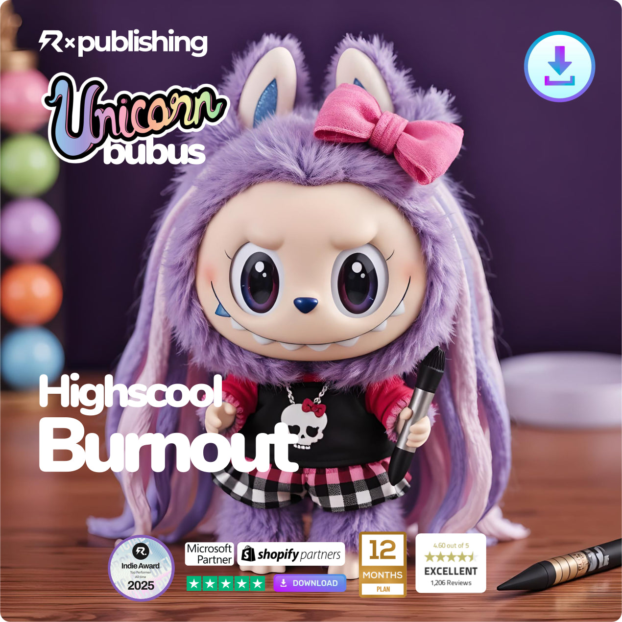 NEU! Unicorn Bubus - Echte KI Wesen. Bad Edition. Highshool Burnout