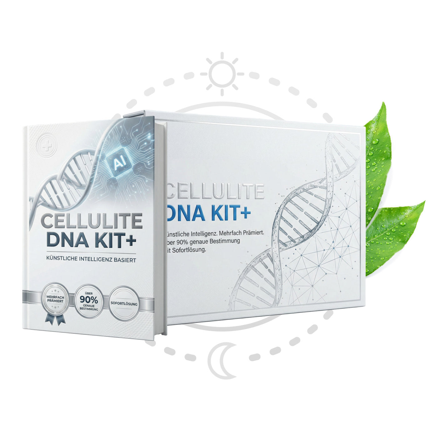 Cellulite DNA Kit+. powered by Apothekenschau. Cellulite in 6 Wochen effektiv um 60% reduzieren. Inkl. Buch, Anleitung, unbegrenztem Zugang uvm.