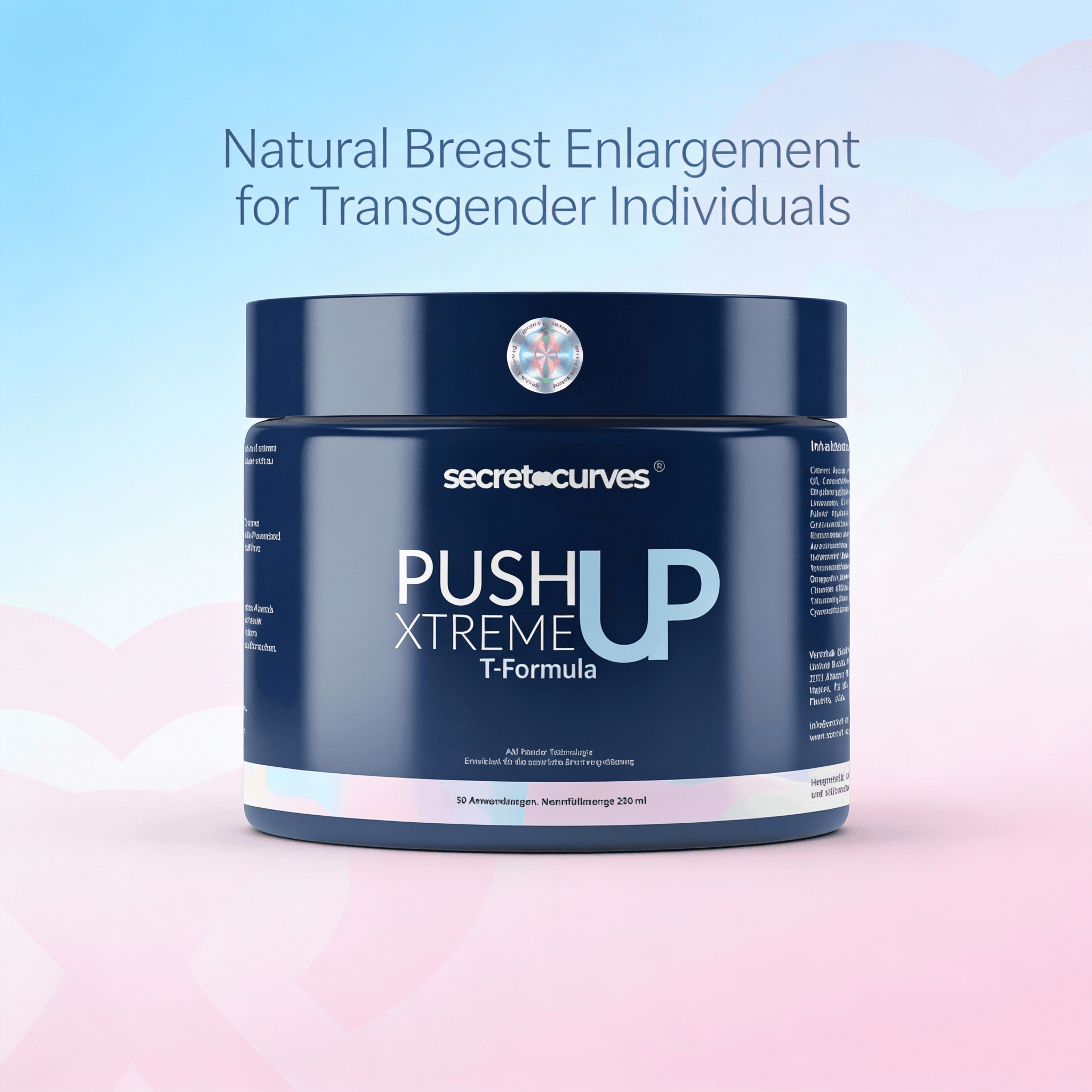 NEU! Secret Curves Push-Up Creme Pro Transgender+. Exklusive Bio Creme Trans Technologie