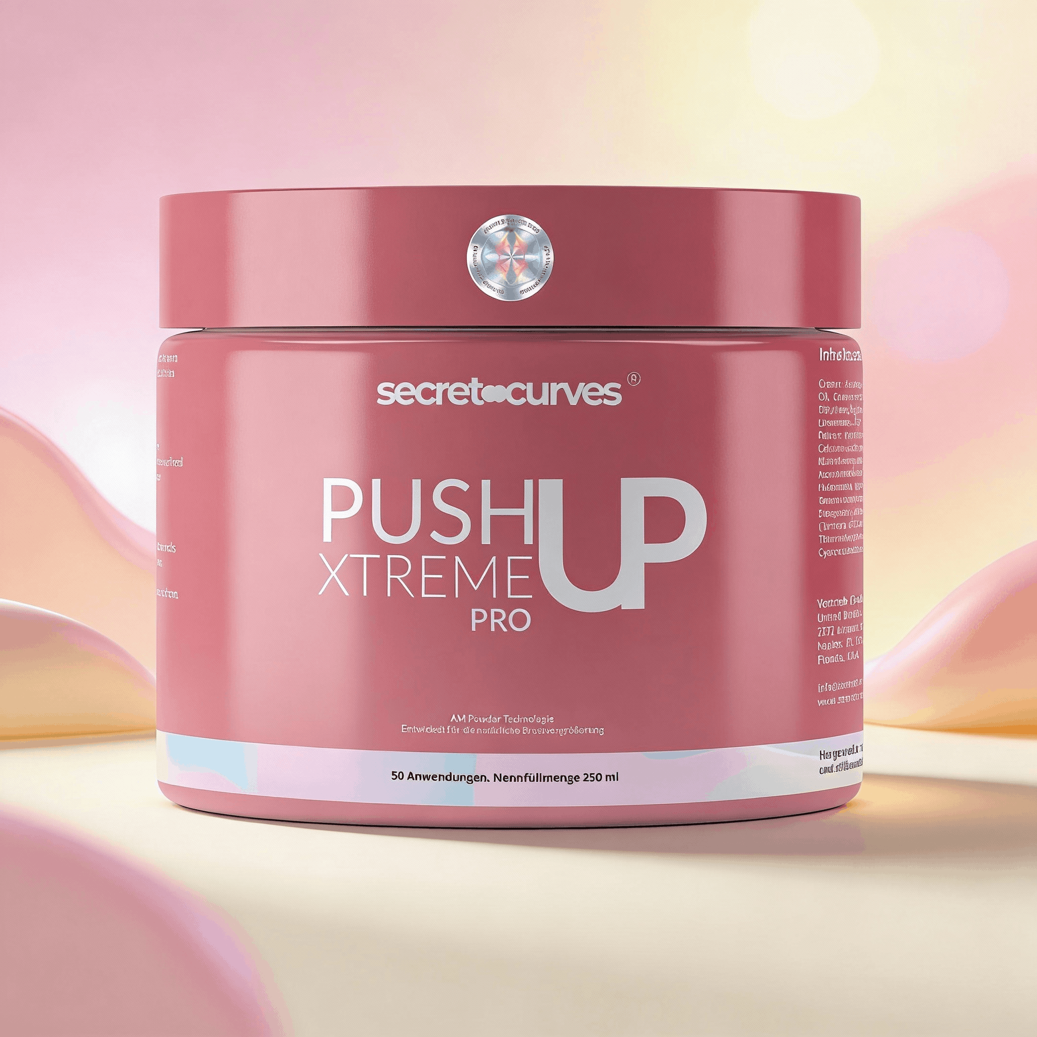 NEU! Secret Curves Push-Up Creme Pro Elixier. Exklusive Bio Creme 6x Wirkstoffgehalt