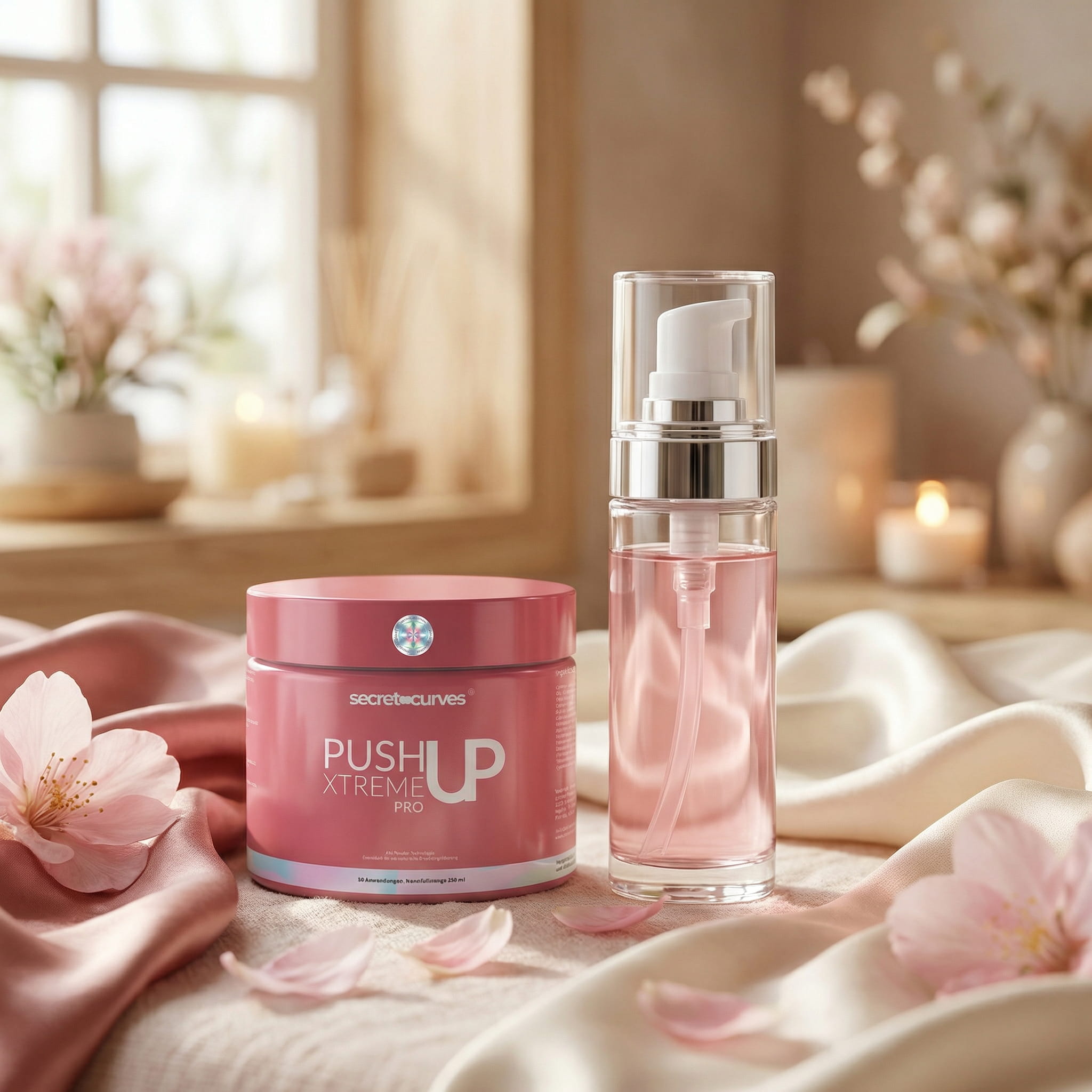 NEU! Secret Curves Push-Up Creme Pro Elixier mit Primer. Orchideen Stammzellen Technologie