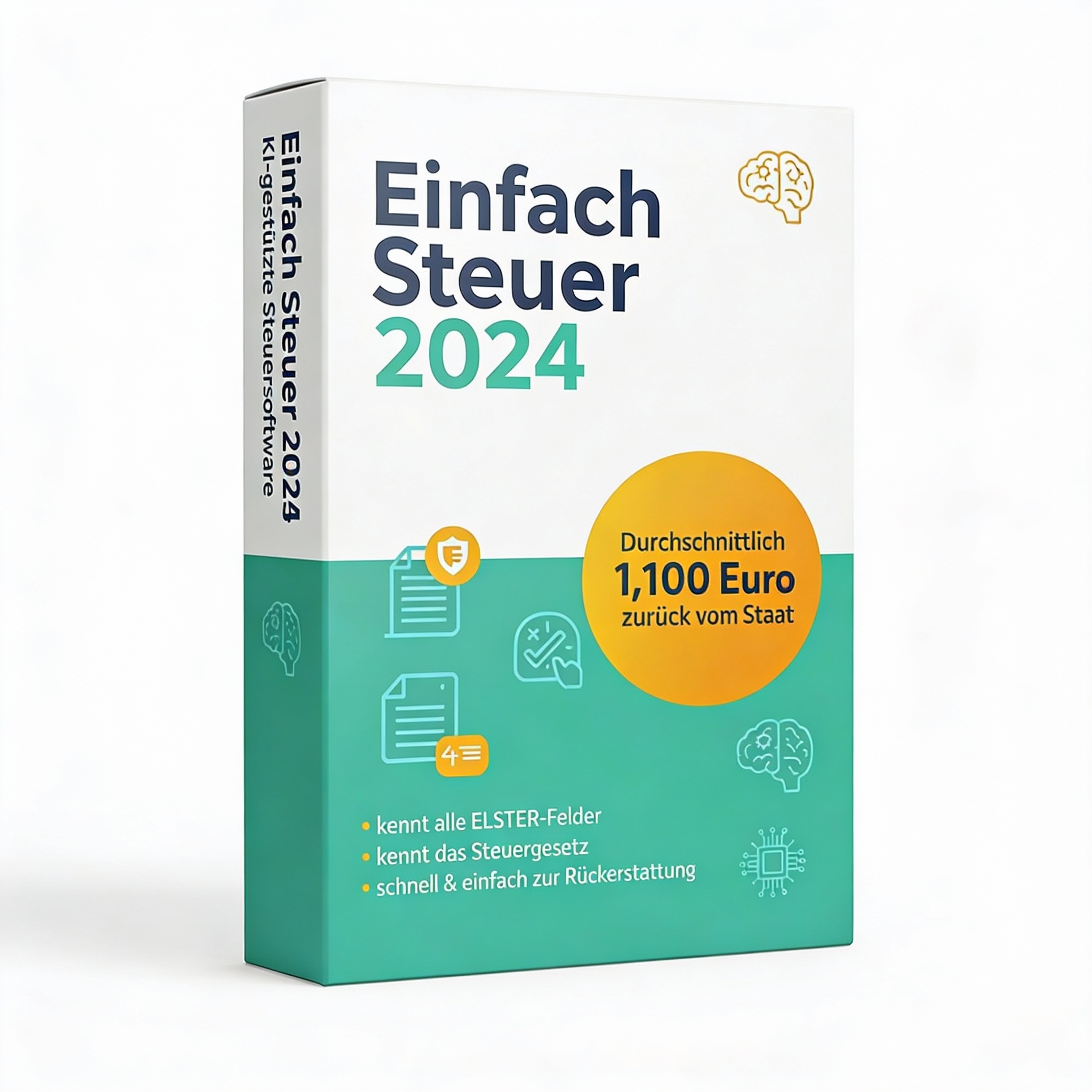 Einfach Steuer 2024 (Jahr 2024) - das mehrfach prämierte und KI gestützte Steuerprogramm für maximale Rückerstattung