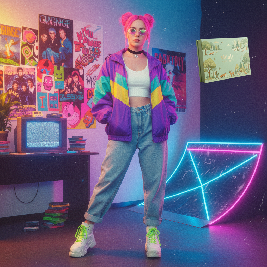 90s Nostalgia Dreamshot – Deine Zeitreise zurück in die coolste Ära aller Zeiten