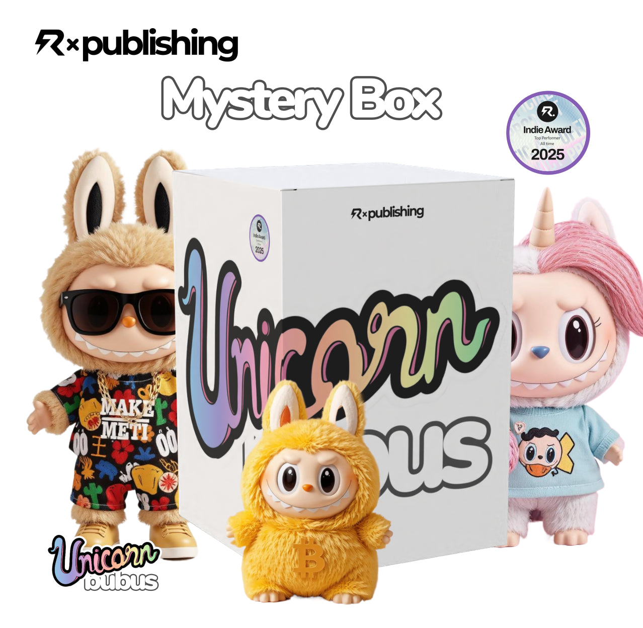 NEU! Unicorn Bubus - Echte KI Wesen. Bad Edition Gemischtes Display